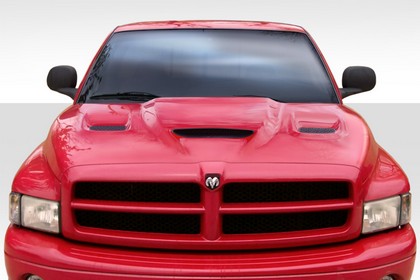 Duraflex Hellcat Style Hood 94-01 Dodge Ram - Click Image to Close